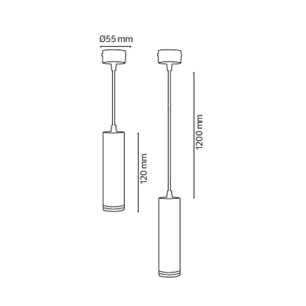 Світильник підвісний Horoz Electric Vertex GU10 білий - фото 2