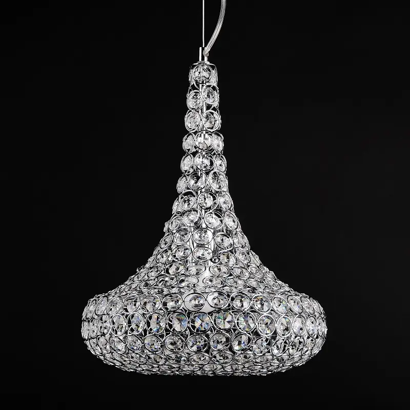 Люстра подвесная Brille хрустальная E27 60W CH (BR-01377S/1) - фото 7