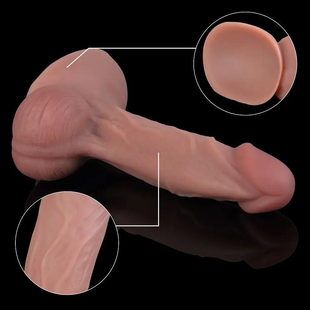 Фалоімітатор Erospace Natural Play Silicone Dildo D4 21 см 62050073-0004 104559 - фото 3