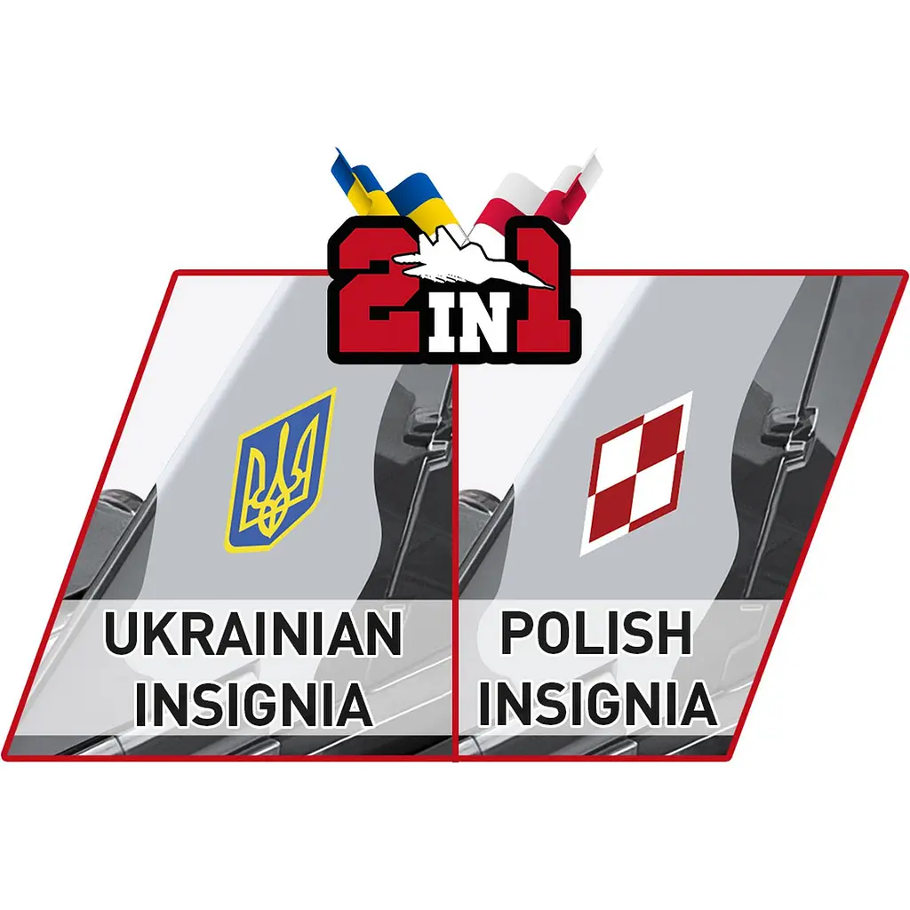 Конструктор Cobi Літак МіГ-29 UA/PL Fulcrum 550 деталей (COBI-5840) - фото 7