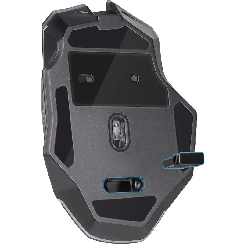 Мишка Defender Uran GM-503, бездротова, ігрова, 3200 dpi., 8кн., 400mAh, LED, чорна - фото 8