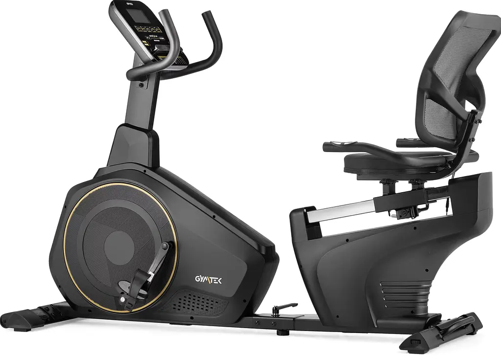 Горизонтальний велотренажер Gymtek XBR6000 електромагнітний золотистий - фото 20