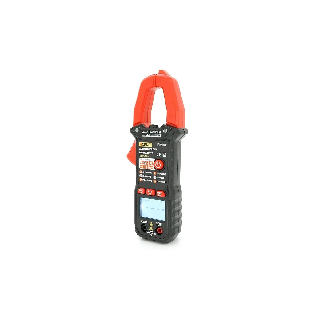 Токові кліщі ANENG PN104 V (AC/DC), A (AC/DC), Ω, C, Hz (NCV, True RMS) (PN104)