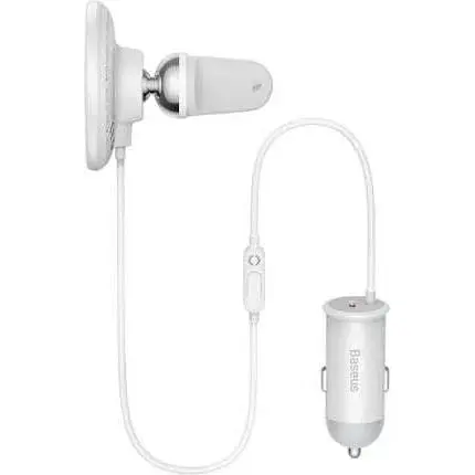 Автотримач з бездротовою зарядкою Baseus CW01 Magnetic Wireless 40 W (SUCX040102) білий - фото 5