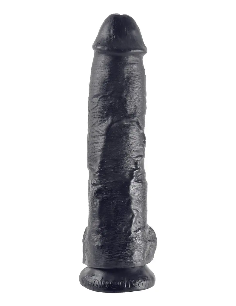 Фалоімітатор King Cock With Balls 10" 27 см чорний - фото 2