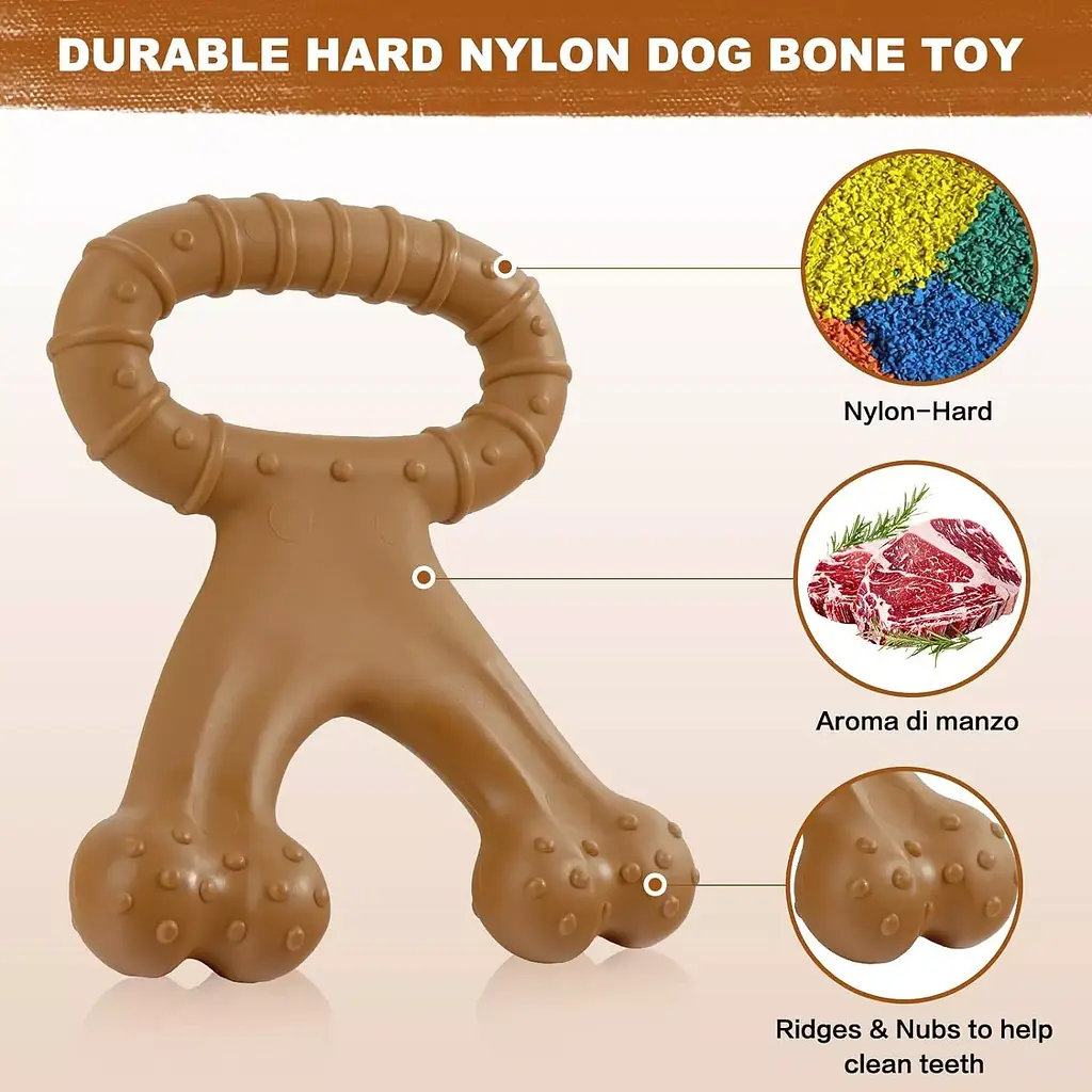 Іграшка для жування для собак Derby Double Bone Tug Toy - фото 8