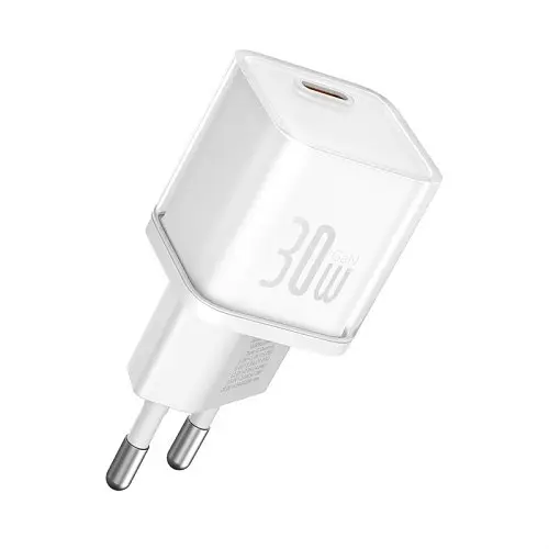 Сітчасте зарядне пристрій Baseus GaN5S Fast Charger 1C 30W EU білий P10162504213-00 - фото 4