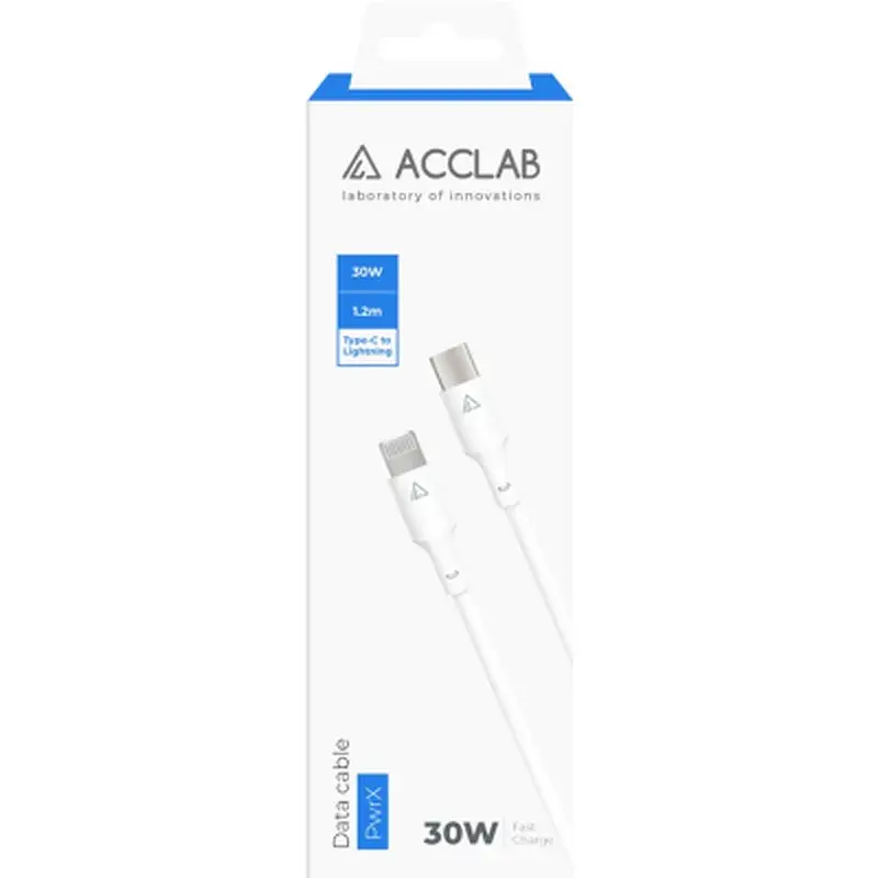 Дата кабель USB-C to Lightning 1.2m PwrX 30W ACCLAB (1283126559556) - фото 2