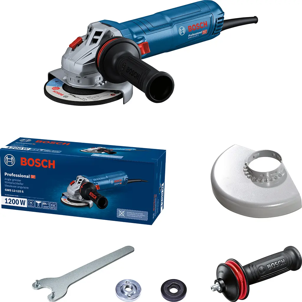 Шлифмашина угловая Professional GWS 12-125 S 125мм 1200ВТ Bosch teh0025449 - фото 3