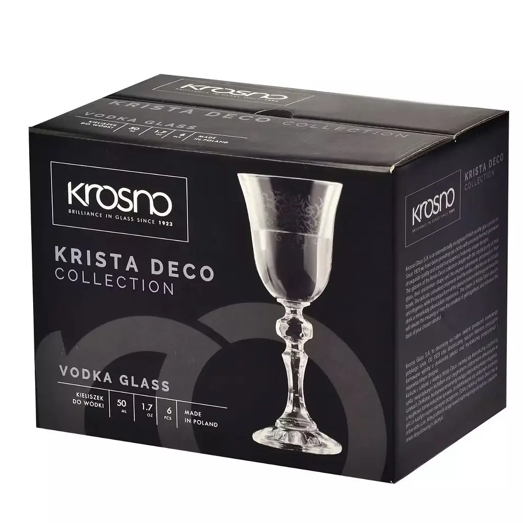 Набор рюмок для водки Krosno Krista Deco 50 мл 6 шт. (788753) - фото 2