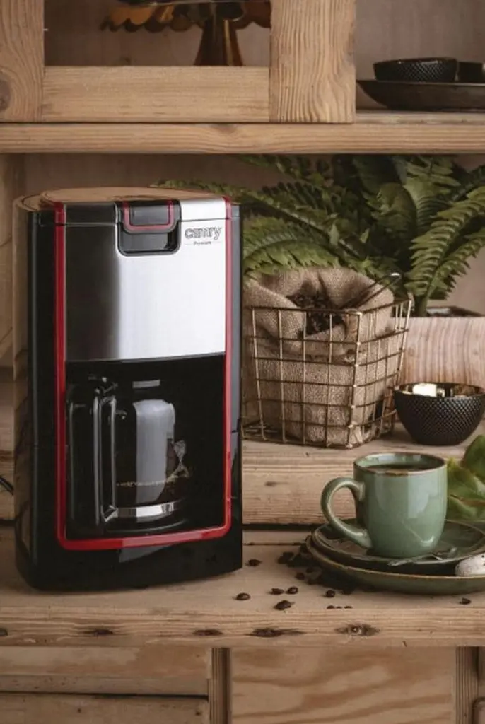 Кофеварка капельная кофемашина Camry CR 4406 стильная Польша 1.2 л 900 Вт черная - фото 6