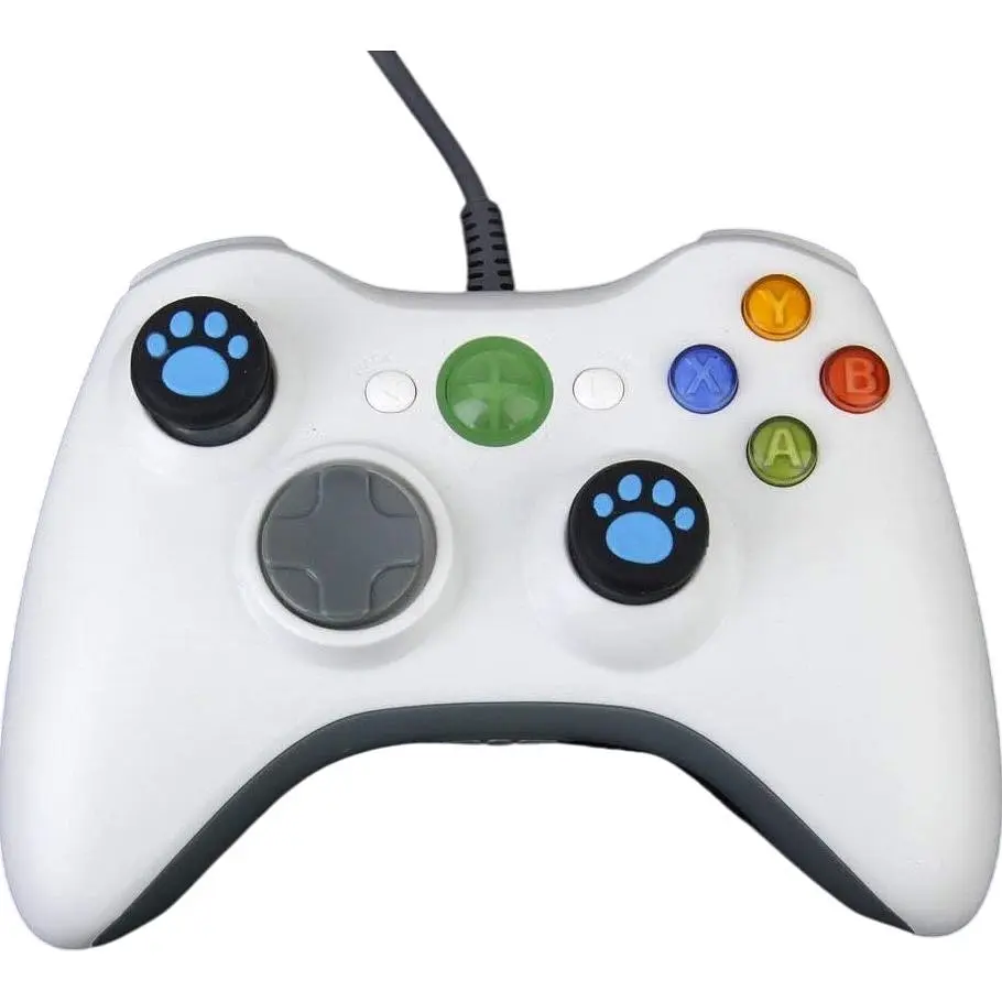 Накладки на стіки Thumb Grips 2-pack для PS4-PS5-Xbox FootPrint Blue [47553] - фото 2