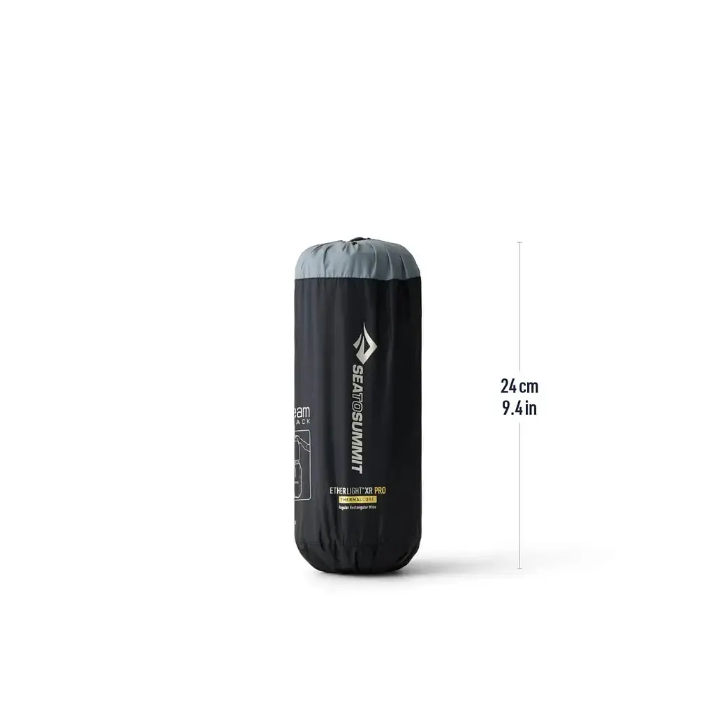 Килимок надувний Sea To Summit Ether Light XR Pro Insulated ASC Mat Regular Rectangular Wide Black (1033-STS ASL051142-290103) - фото 2