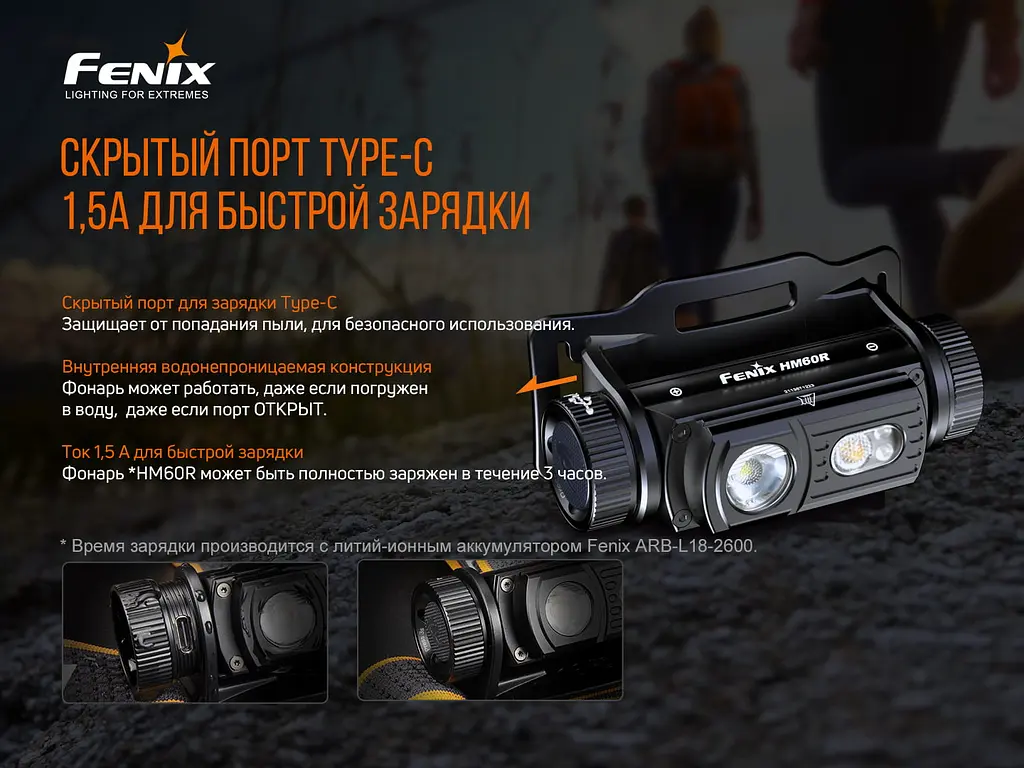 Ліхтар налобний Fenix HM60R - фото 19