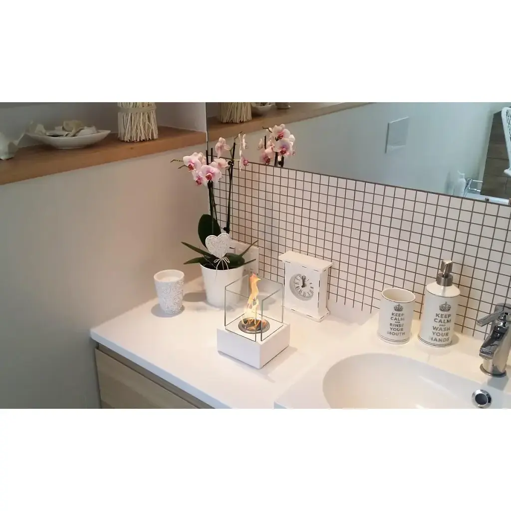 Биокамин Purflux Smart White 130х170х130 мм - фото 6