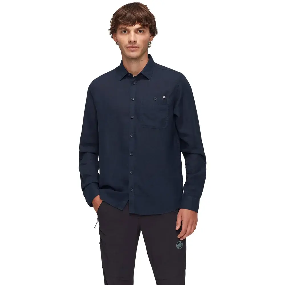 Сорочка Mammut Alvra Summer Longsleeve Shirt M L marine - фото 2