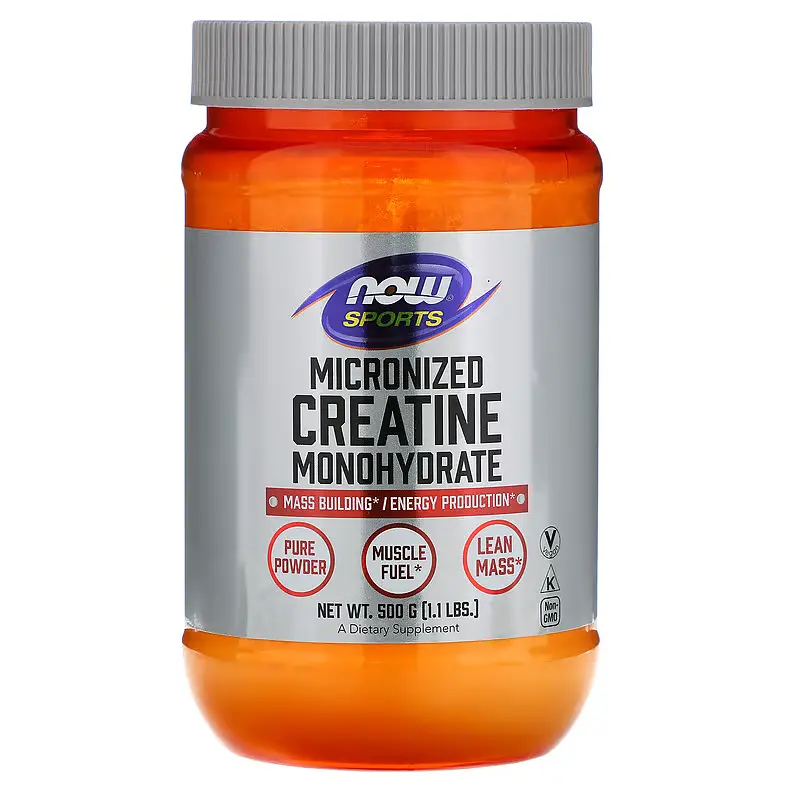 Мікронізований Моногідрат Креатин Now Sportsу Creatine Monohydrate - 500 г