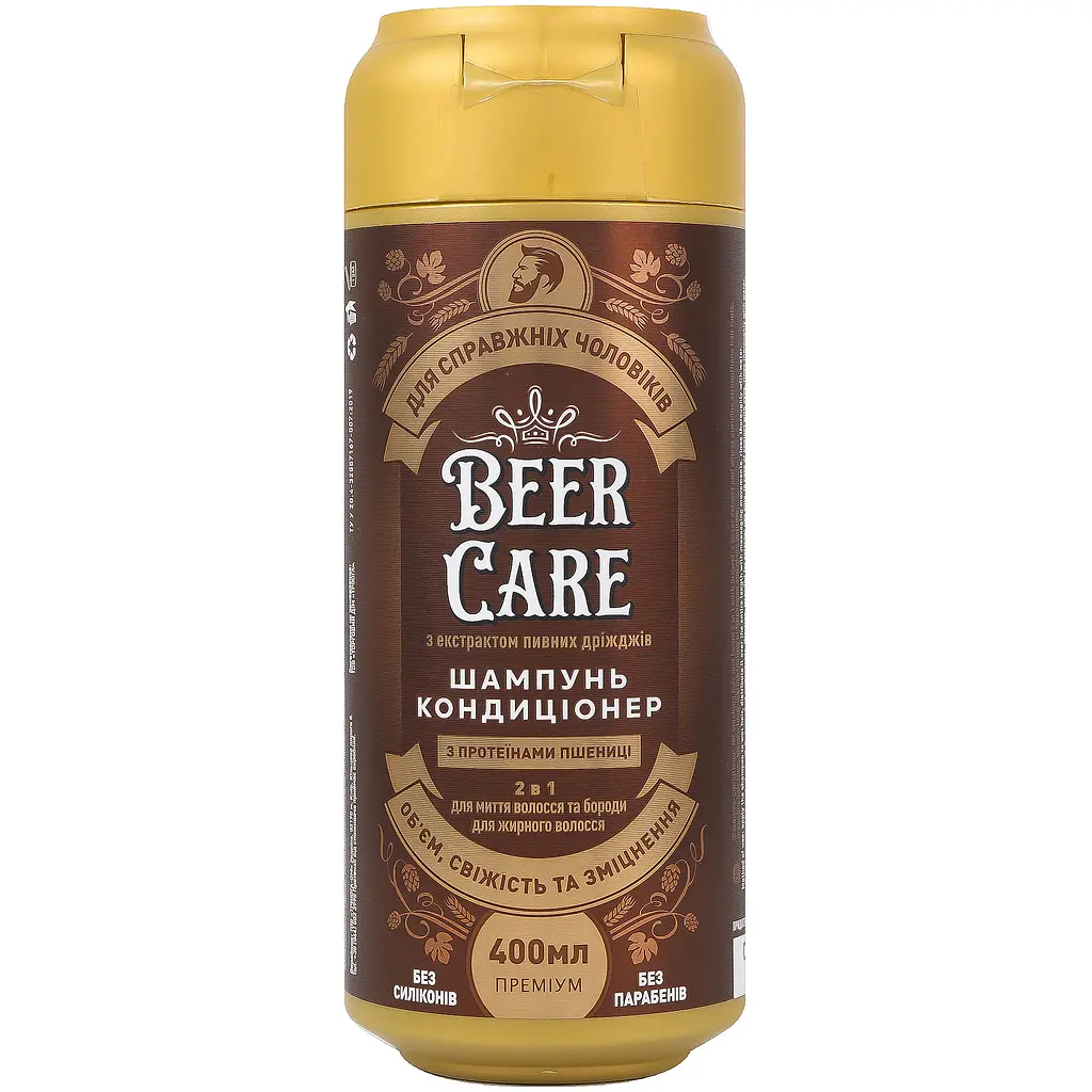 Шампунь-кондиціонер Beer Care 2 в 1 з протеїнами пшениці 400 мл - фото 4