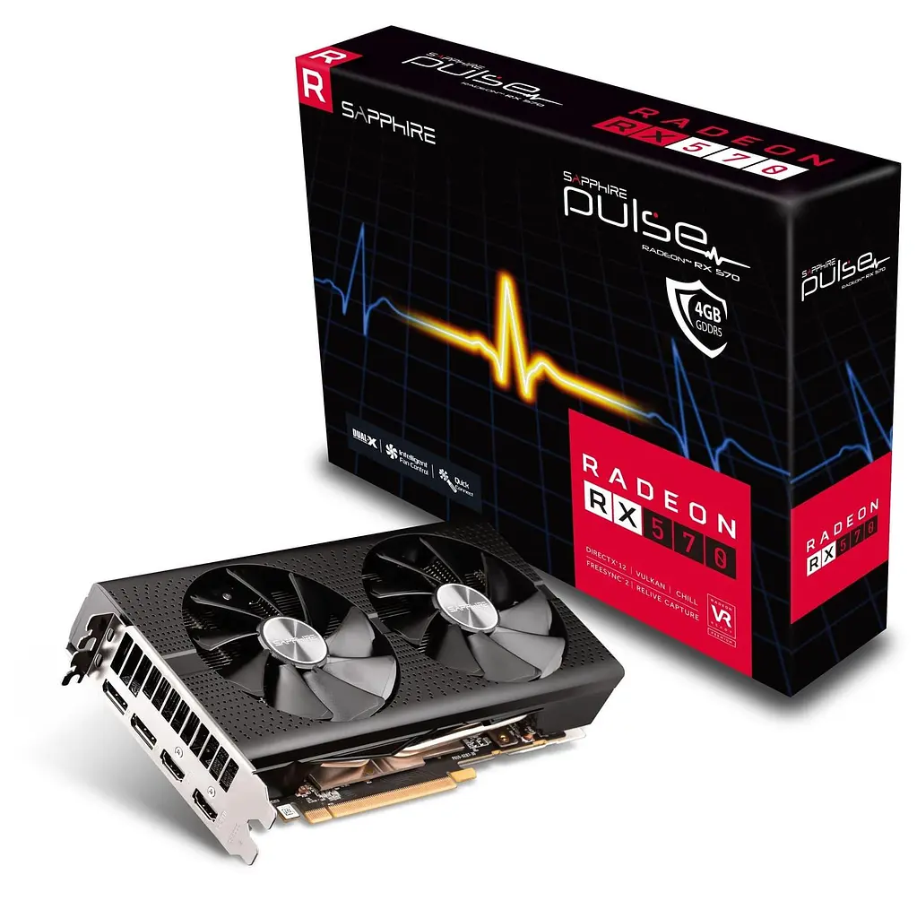 Відеокарта Sapphire AMD Radeon RX 570 4Gb Pulse (11266-67) (GDDR5, 256 bit, PCI-E v3.0) Б/в - фото 6