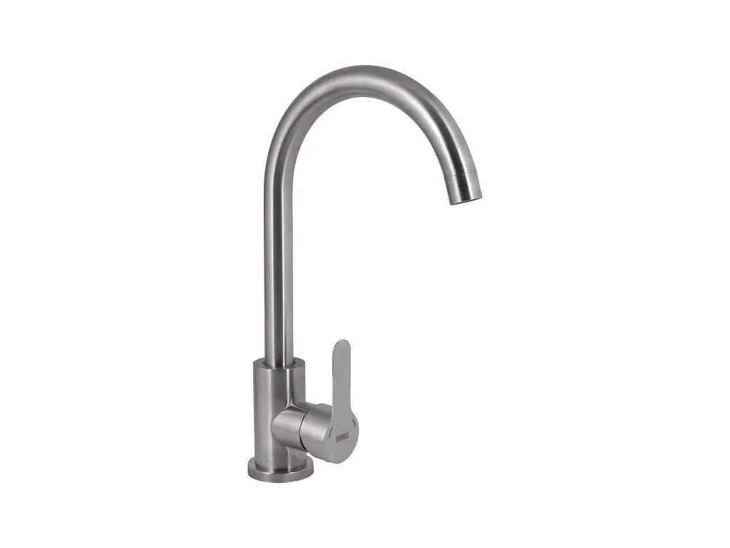 Змішувач Brinex на мийку сірий Pure 015F (k35) BRIPUR015FNKL