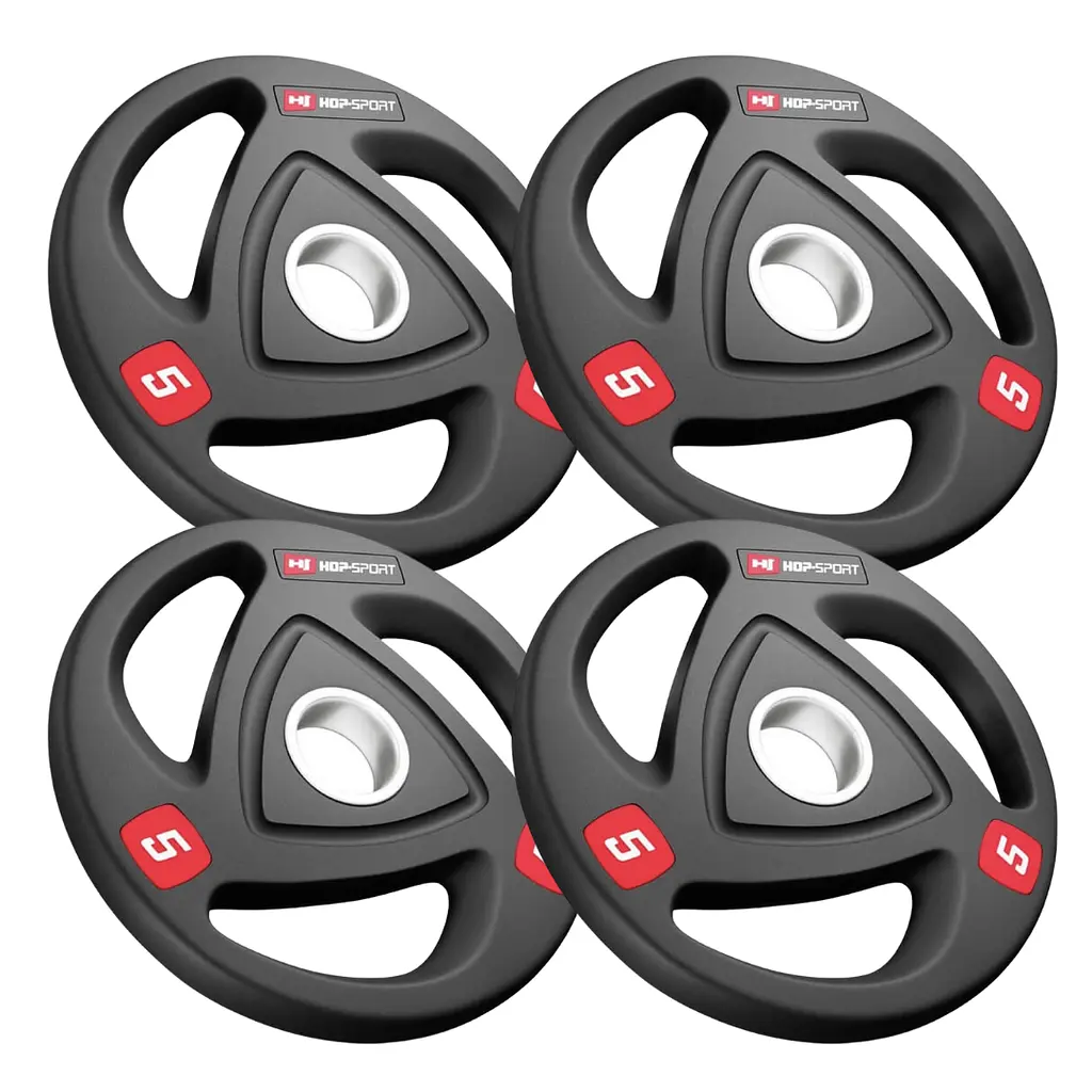 Набір дисків олімпійських Hop-Sport 4 х 5кг - фото 4