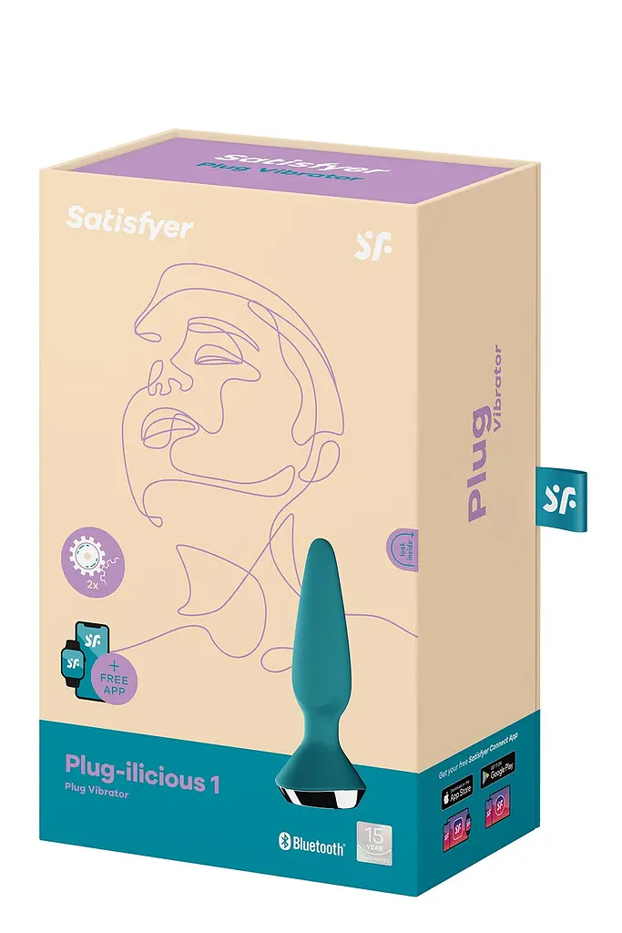 Анальна смарт-пробка Satisfyer Plug-ilicious 1,14х3 см, зелена - фото 2