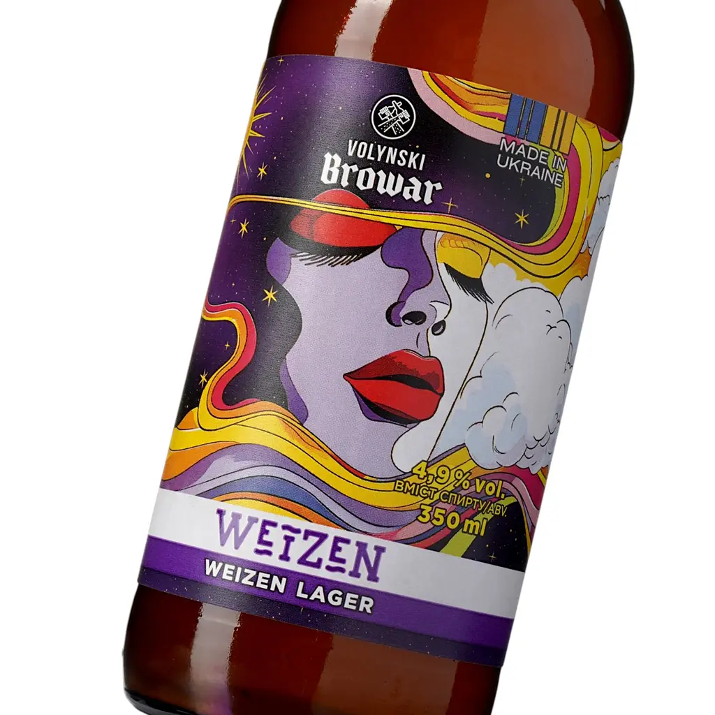 Пиво Volynski Browar Weizen, світле, нефільтроване, 4,9%, 0,35 л - фото 4