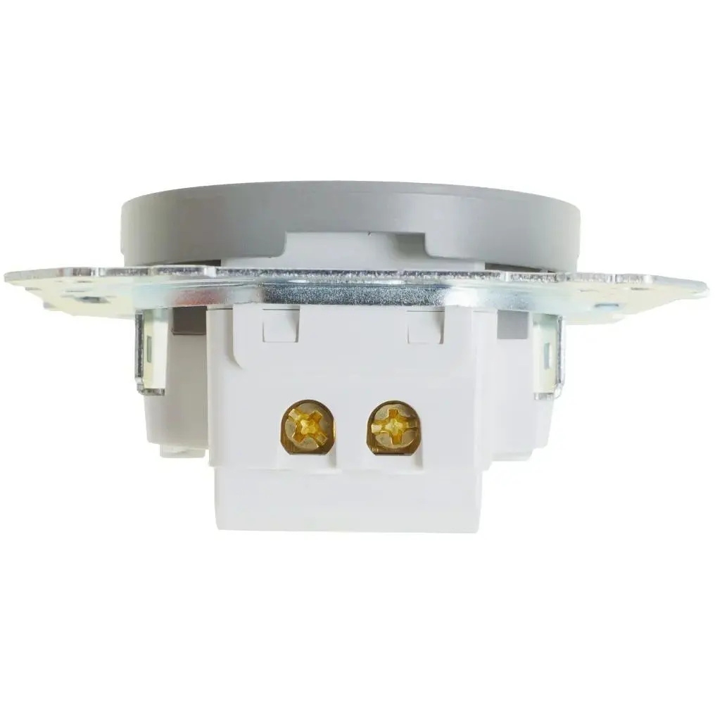 Розетка Brille серая WB-1USB Grey (42-290) - фото 2