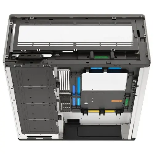 Корпус HAVN HS 420, White, без БЖ, Mid Tower, для E-ATX / ATX / MicroATX / Mini-ITX, 1xType-C / 2xUSB 3.2, макс. CPU - 185 мм / VGA - 480 мм, бічна та передня панель із загартованого скла (HVN-CA-HS420-05) - фото 6