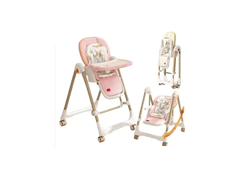 Стільчик-шезлонг для годування 2 в 1 Kidilo Baby Chair Z901 pink (11-3) - фото 2