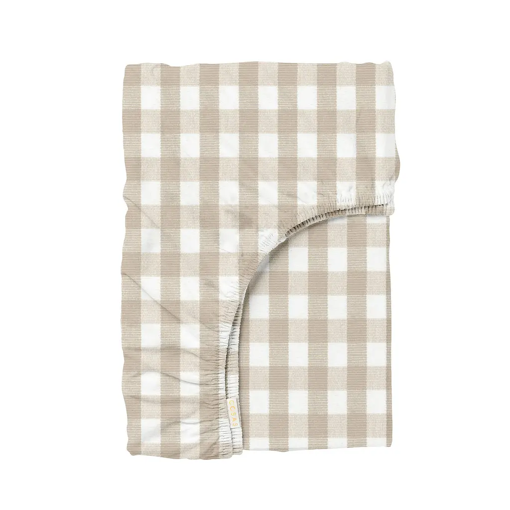 Набір простирадло на резинці 160х200х30 CARAMEL CHECK COSAS (2200000042866) - фото 3