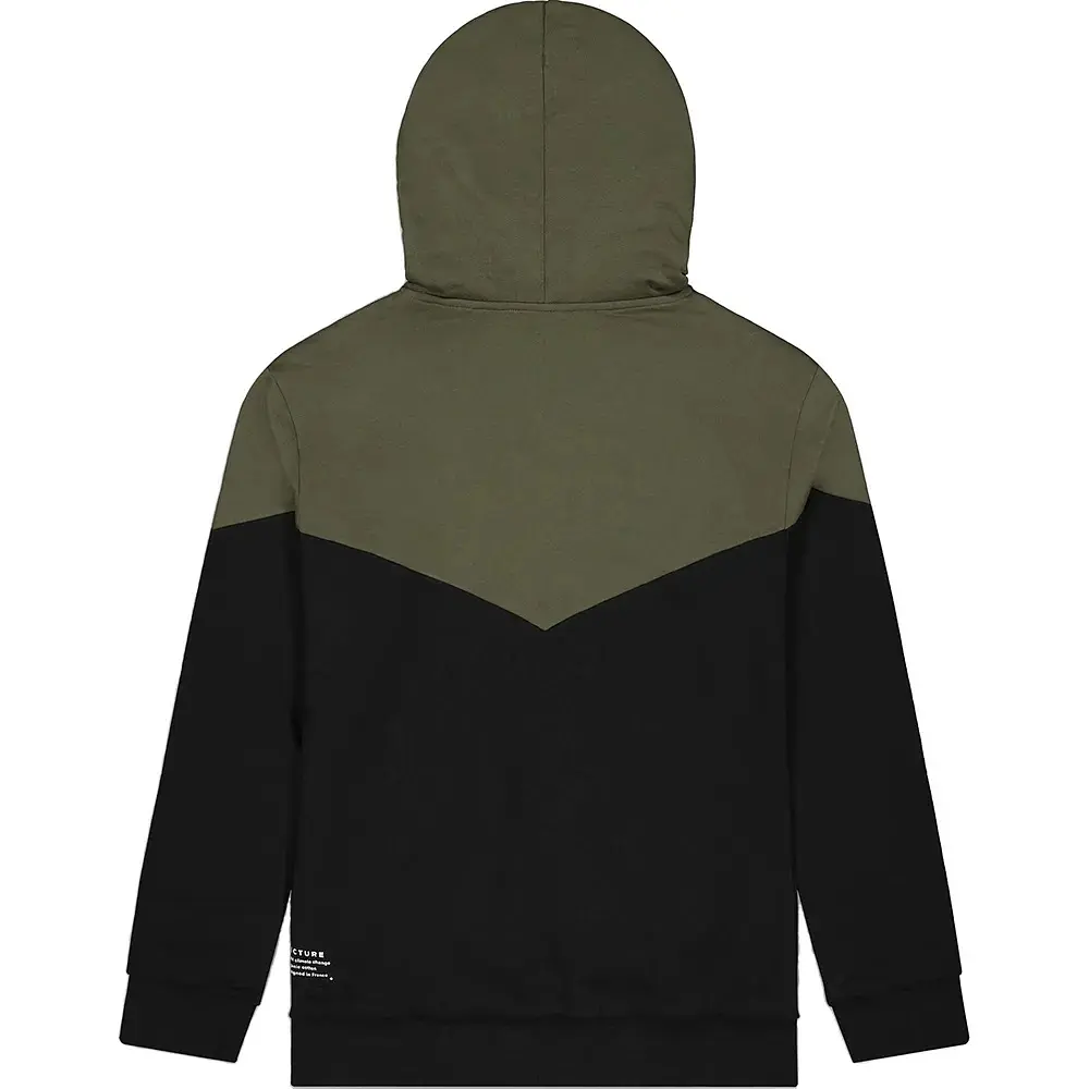 Толстовка Picture Organic Basement Plush Hoody S Чорний-Оливковий - фото 5