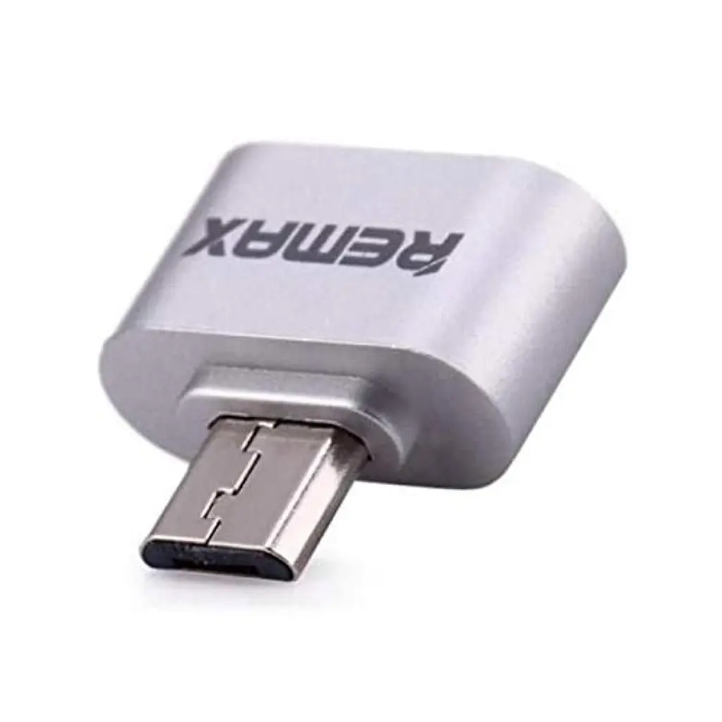 Перехідник Otg Remax MicroUSB usb RA-OTG Silver сріблястий - фото 2