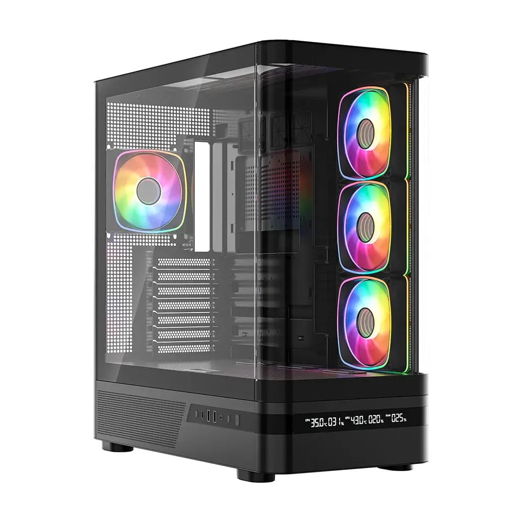 Корпус для ПК Modecom VOLCANO AQ200 ARGB (MC-A-AQ200-4FA-B)