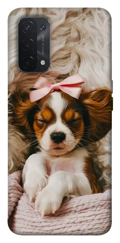 TPU чохол Demsky Sleepy spaniel для Oppo A54 4G
