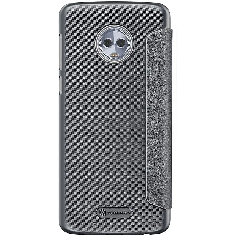 Чехол-книжка Nillkin Sparkle Leather Case Motorola Moto G6 Black - фото 2