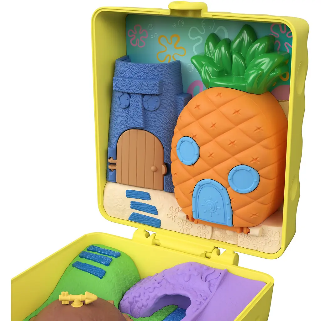 Набір Mattel Polly Pocket Губка Боб Квадратні штани з мікрофігурками (JKC84) - фото 4