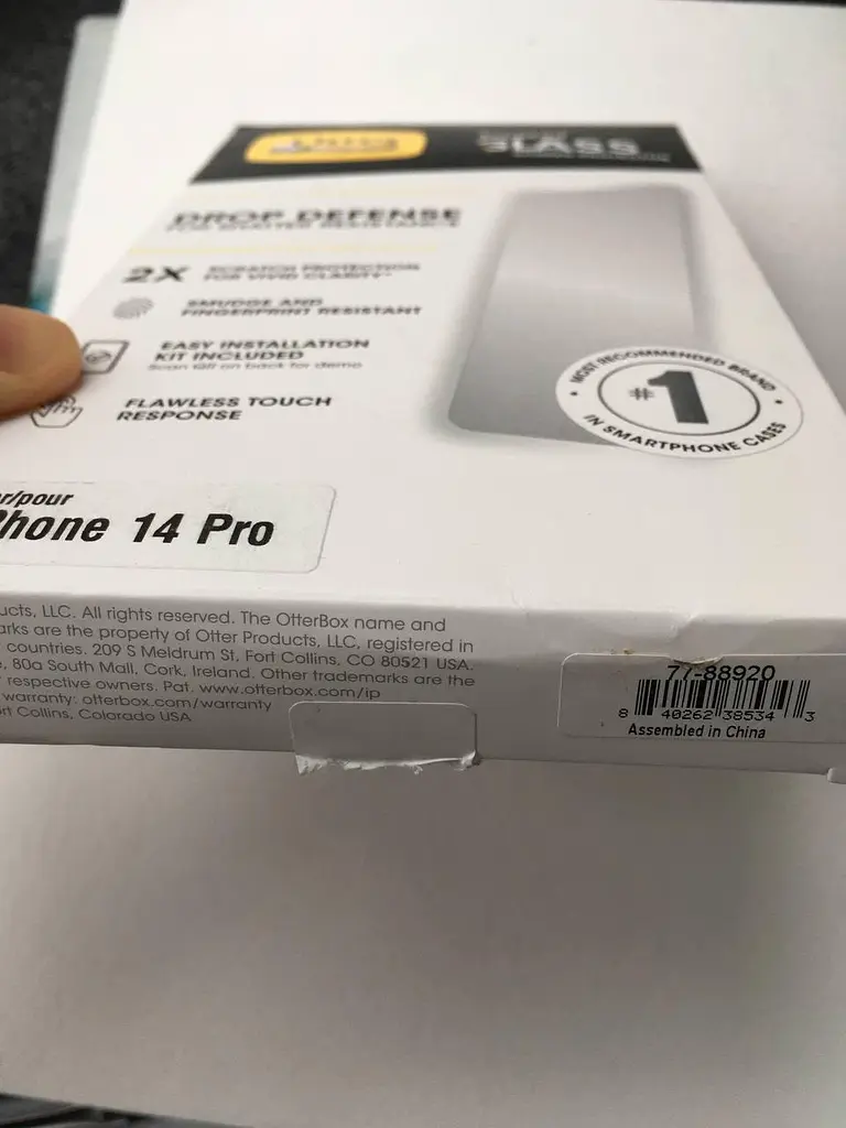 Захисне скло протиударне OtterBox Trusted Glass 77-88920 2X для iPhone 14 Pro (6.1") - фото 2