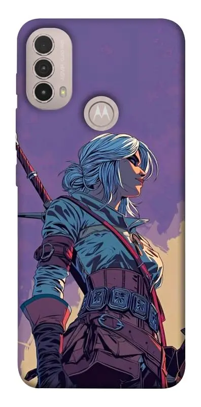 TPU чохол Demsky The witcher ciri для Motorola Moto E40