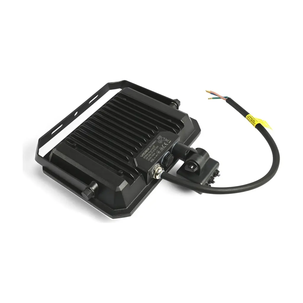 Прожектор Videx F3 50W 5000K з датчиком руху 220V Black (VLE-F3-0505B-S) - фото 4