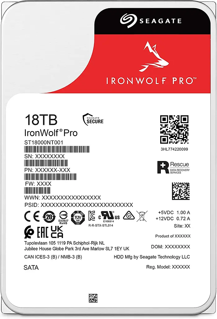 Накопитель Seagate HDD SATA 18.0TB IronWolf Pro 7200rpm 256MB (ST18000NT001) - фото 2
