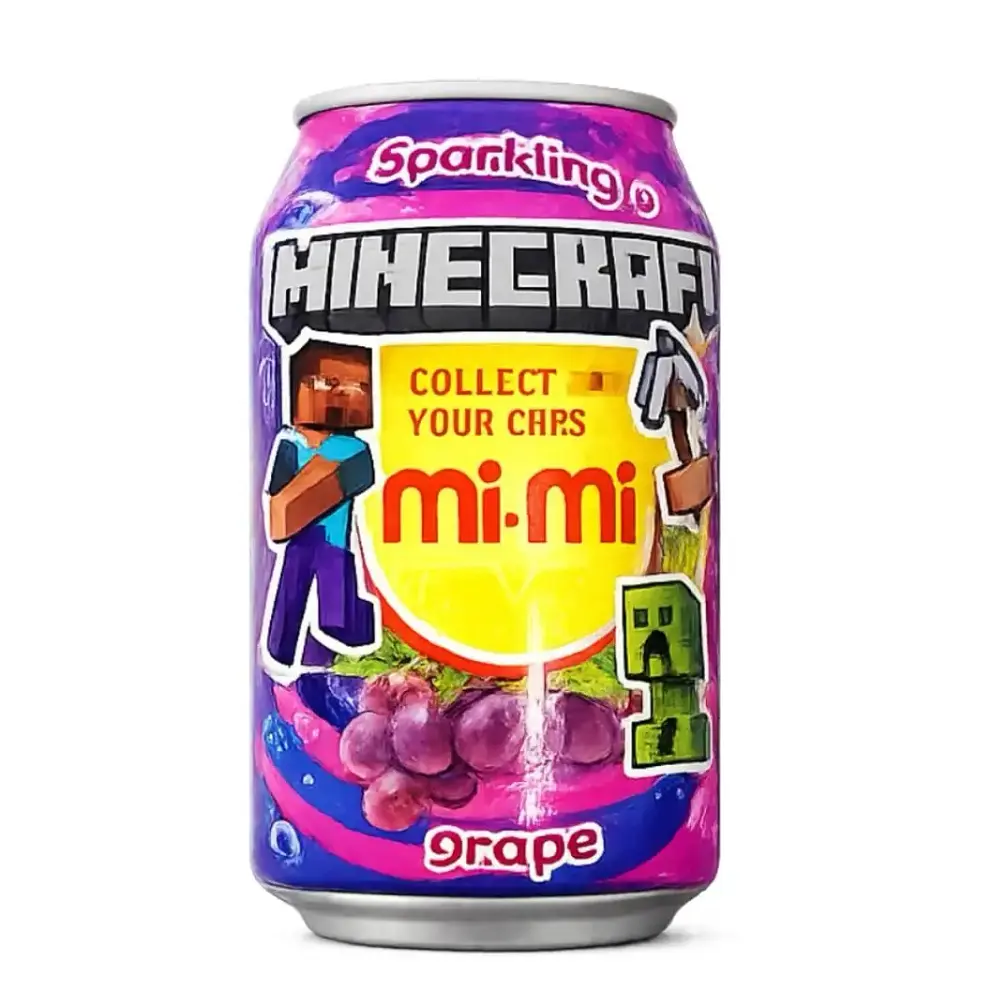 Газований напій Mi Mi Drink Grape Minecraft 330мл (8935048613894)
