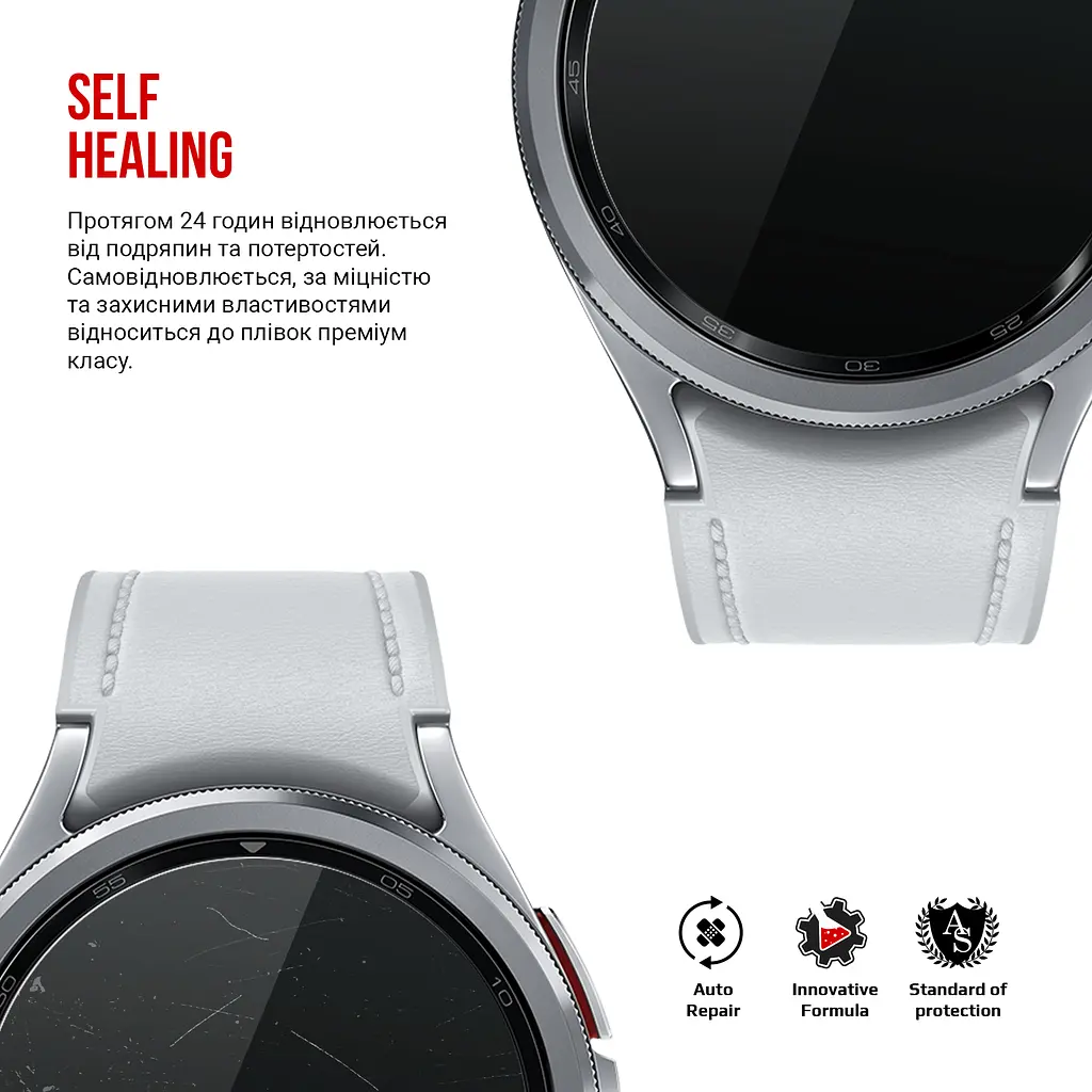 Гідрогелева плівка на годинники Samsung Galaxy Watch 6 Classic 47mm ArmorStandart захисна плівка для смарт годинників прозора (ARM70414) - фото 3