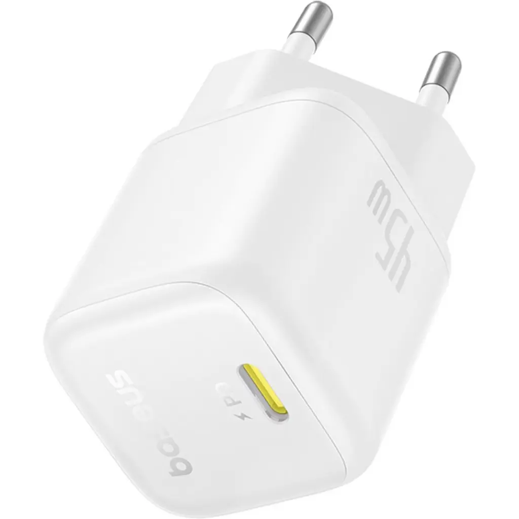 Мережевий зарядний пристрій Baseus PicoGo GaN USB-C 45W Moon White (P10176800213-00) [146301] - фото 4