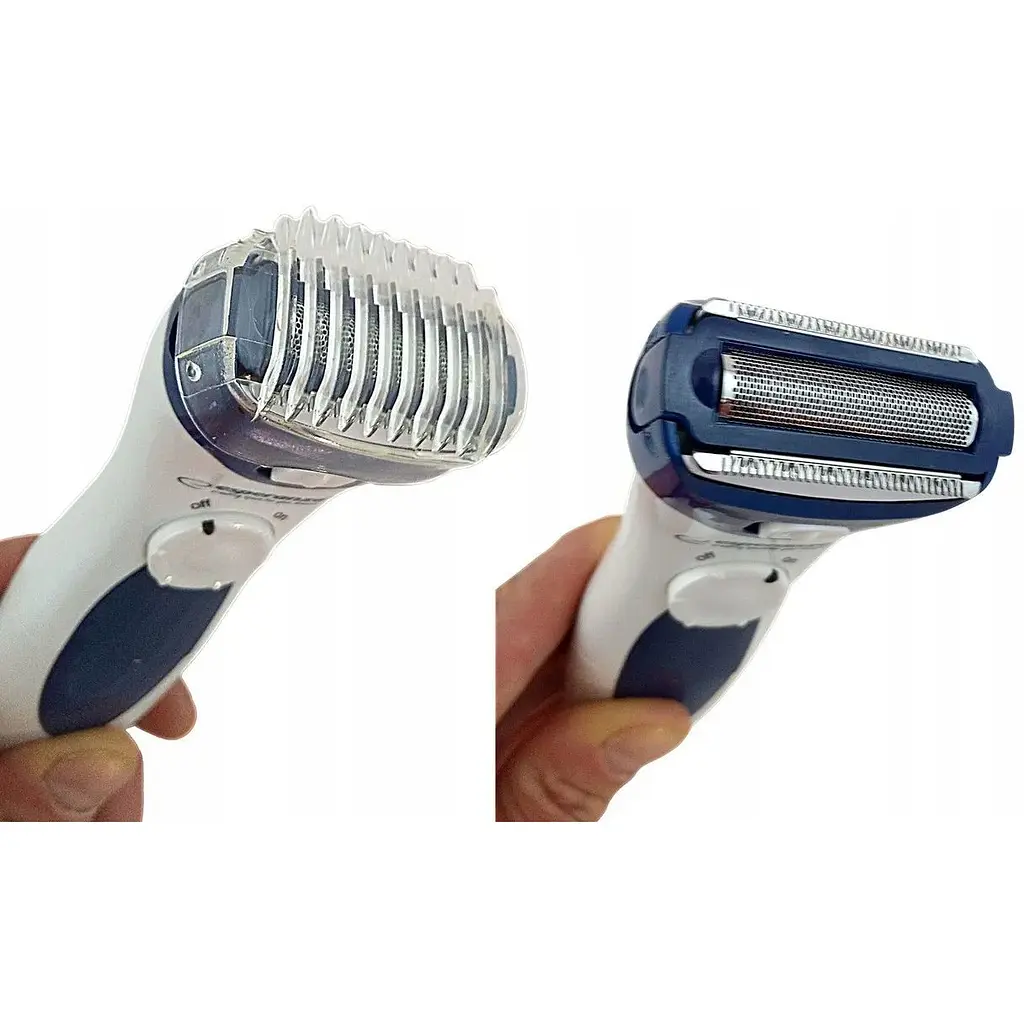 Бритва женская Esperanza EBG003B Blue анатомической формы на батарейках - фото 3