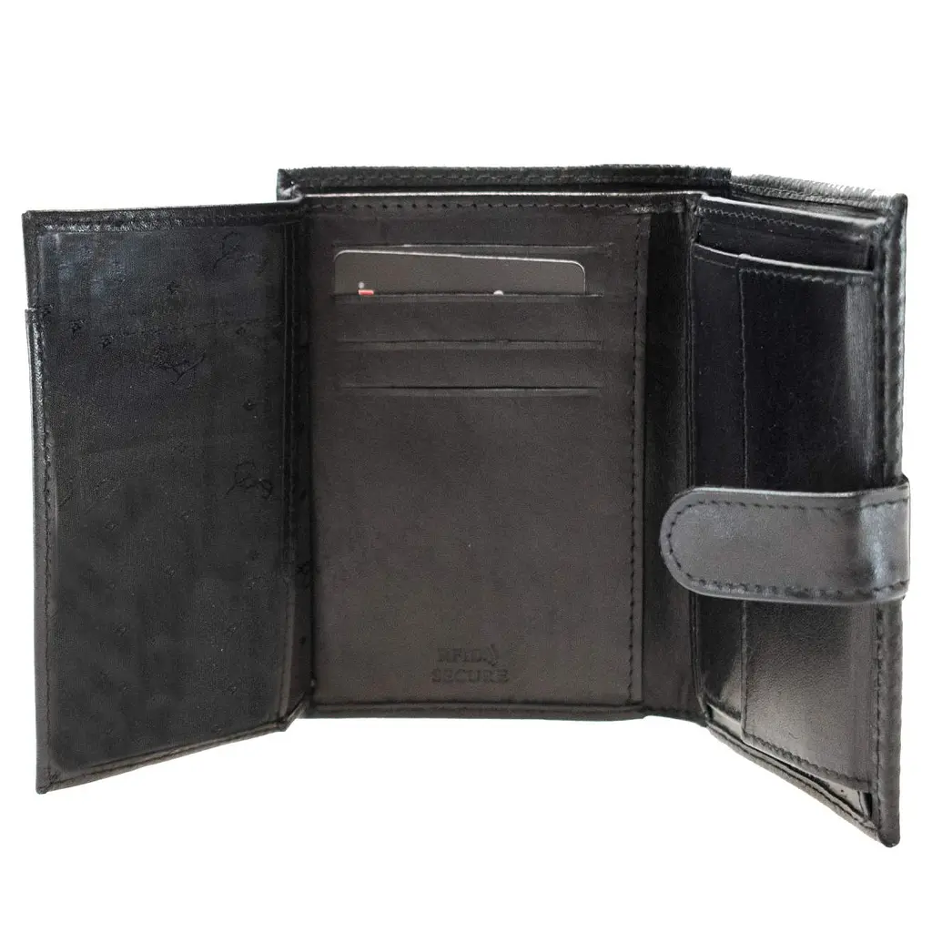 Портмоне чоловіче шкіряне Semi Line RFID Black (P8270-0) - фото 5