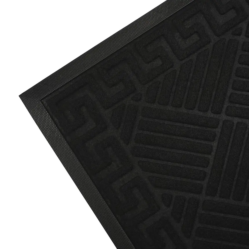 Килимок придверний Eco Fabric Смужки з кромкою чорний 40 х 60 см (4060-111) - фото 5