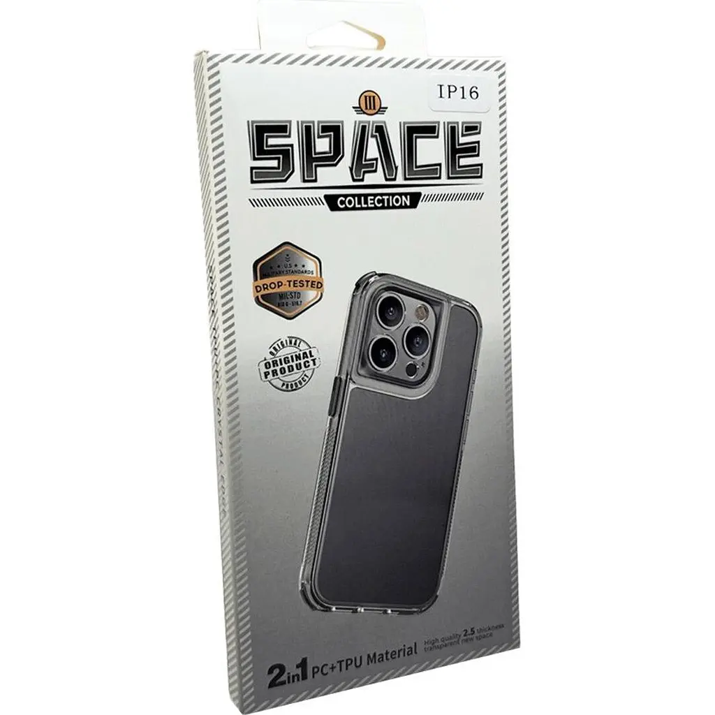 Чехол для телефона Space III Case для Apple iPhone 16 Black [132052] - фото 4