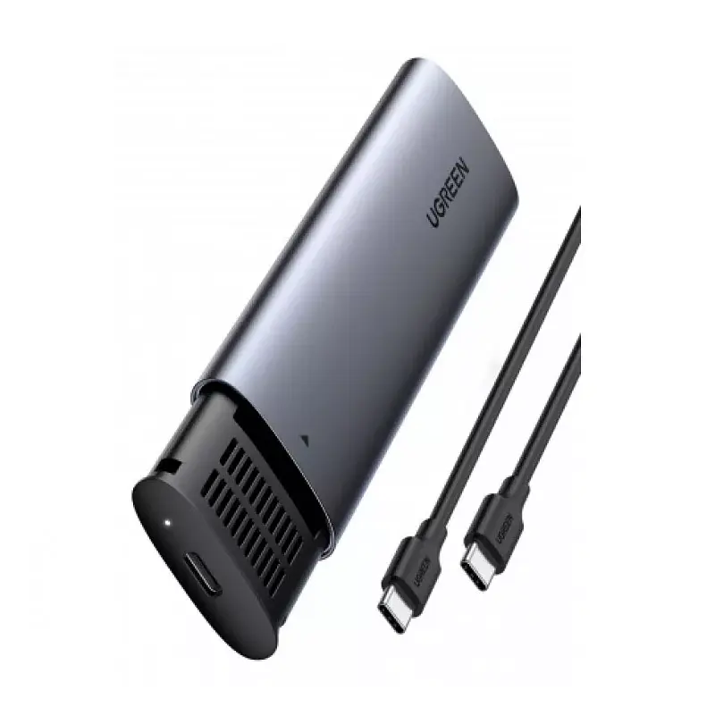 Зовнішня кишеня для накопичувача UGREEN USB-C Female to M.2 M-Key 10G Enclosure C TO C Cable 50cm (UGR-10902) - фото 2