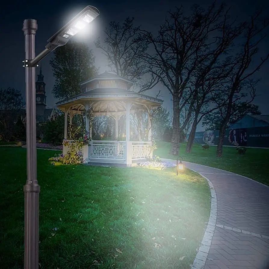 Вуличний ліхтар на стовп solar street light BL BK120-6COB - фото 2